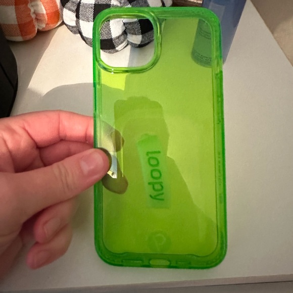 Loopy Case Accessories Loopy Case For Iphone 3 Gently Used Neon Green Poshmark